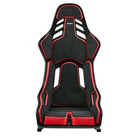 ASIENTO RECARO PODIUM GF ALCANTARA NEGRO/CUERO ROJO TALLA M PILOTO