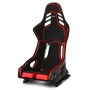 ASIENTO RECARO PODIUM GF ALCANTARA NEGRO/CUERO ROJO TALLA M PILOTO