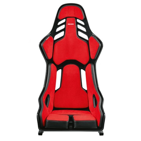 ASIENTO RECARO PODIUM GF ALCANTARA ROJO/CUERO NEGRO TALLA M PILOTO