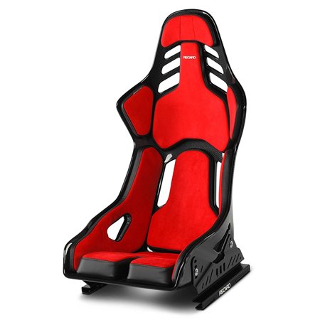 ASIENTO RECARO PODIUM GF ALCANTARA ROJO/CUERO NEGRO, TALLA M COPILOTO