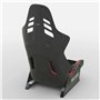 ASIENTO RECARO PODIUM GF ALCANTARA NEGRO/CUERO ROJO TALLA L PILOTO