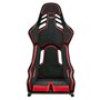 ASIENTO RECARO PODIUM GF ALCANTARA NEGRO/CUERO ROJO TALLA L COPILOTO