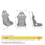 ASIENTO MOMO START - FIBRA DE VIDRIO COMPATIBLE HANS