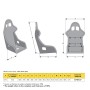 ASIENTO MOMO SUPER CUP - HANS COMPATIBLE FIBRA DE VIDRIO