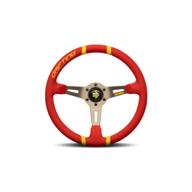 VOLANTE DRIFT 350 ROJO MICROFIBRA