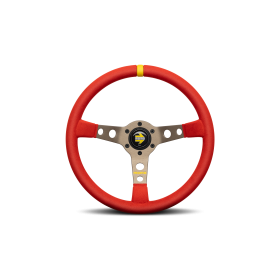 VOLANTE ST/WHEEL MOD. 07 350 ROJO MICROFIBRA