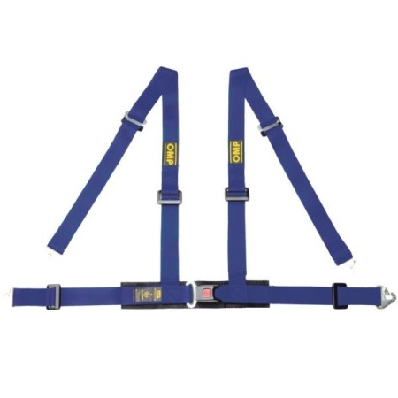 ARNES OMP ROAD 4 PUNTOS 2" SUJECCION MOSQUETON ECE 16-08 AZUL