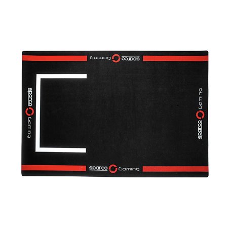 ALFOMBRA COCKPIT 180X120MM NEGRO/ROJO