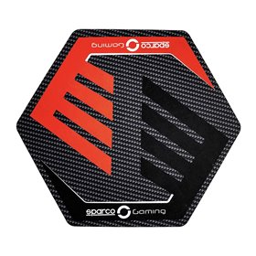 ALFOMBRA PARA SILLA GAIMING 110X97.5MM NEGRO/ROJO