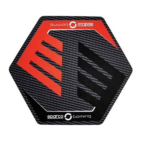 ALFOMBRA PARA SILLA GAIMING 110X97.5MM NEGRO/ROJO