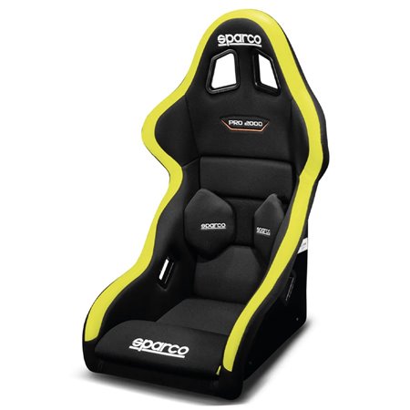 ASIENTO SPARCO PRO 2000 QRT GAMING NEGRO/AMARILLO FLUOR