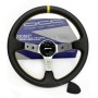 VOLANTE DESPLAZADO MOD. TRACK PIEL ARTIFICIAL BRAZOS PLATA OCC MOTORSPORT