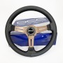 VOLANTE PLANO MOD. CLASSIC PIEL PERFORADA BRAZOS BRONCE OCC MOTORSPORT