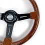 VOLANTE SEMIDESPLAZADO MOD. CLASSIC MADERA BRAZOS NEGROS OCC MOTORSPORT