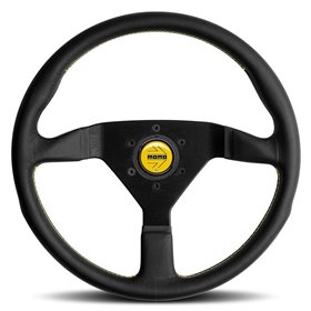 VOLANTE MOMO MONTECARLO NEGRO-AMARILLO 350