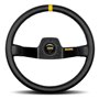 VOLANTE MOMO 350 MM PIEL 2 BRAZOS NEGRO MOD.02