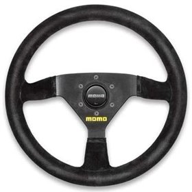 VOLANTE MOMO 350 MM PIEL VUELTA NEGRO MOD.69