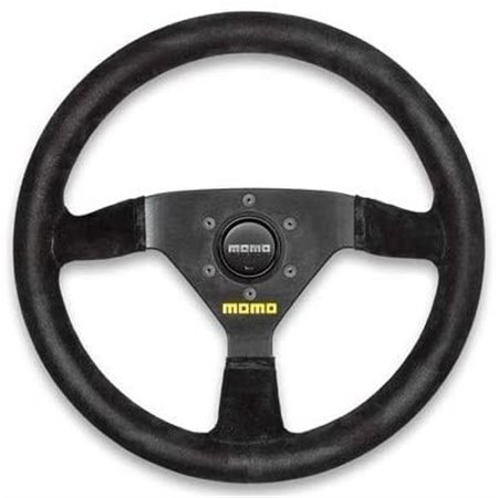 VOLANTE MOMO 350 MM PIEL VUELTA NEGRO MOD.69