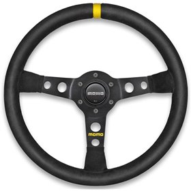 VOLANTE MOMO 350 MM ALCANTARA NEGRO MOD.07