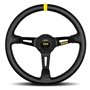 VOLANTE MOMO 350 MM PIEL NEGRA MOD.08