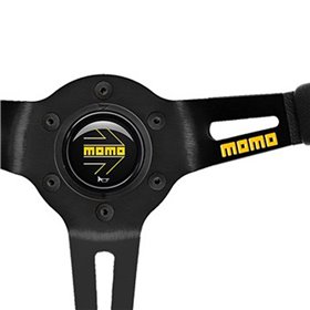 VOLANTE MOMO 350 MM ALCANTARA NEGRO MOD.08