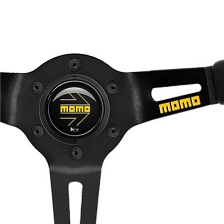 VOLANTE MOMO 350 MM ALCANTARA NEGRO MOD.08