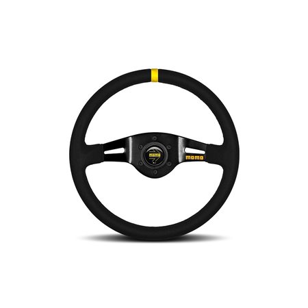 VOLANTE MOMO 350 MM PIEL 2 BRAZOS NEGRO MOD.03