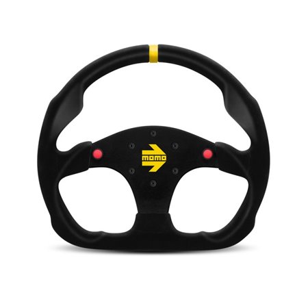 VOLANTE MOMO 320MM ALCANTARA NEGRO MOD.30