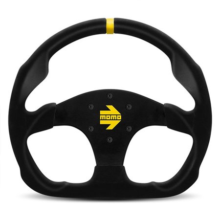 VOLANTE MOMO 320MM PIEL NEGRO MOD.30