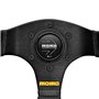 VOLANTE MOMO TEAM 280 MM CUERO PERFORADO NEGRO