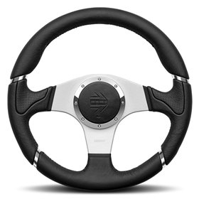 VOLANTE MOMO MILLENIUM 350 MM PIEL NEGRA