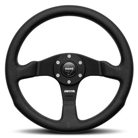 VOLANTE MOMO COMPETITION 350 MM CUERO NEGRO