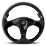 VOLANTE MOMO NERO 350 MM PIEL NEGRA
