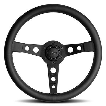 VOLANTE MOMO PROTOTIPO 350 MM PIEL NEGRA