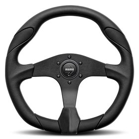 VOLANTE MOMO QUARK 350 MM PIEL NEGRA