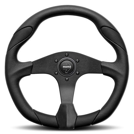 VOLANTE MOMO QUARK 350 MM PIEL NEGRA