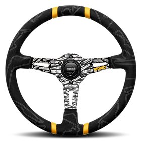 VOLANTE MOMO ULTRA 350 MM MICROFIBRA NEGRO