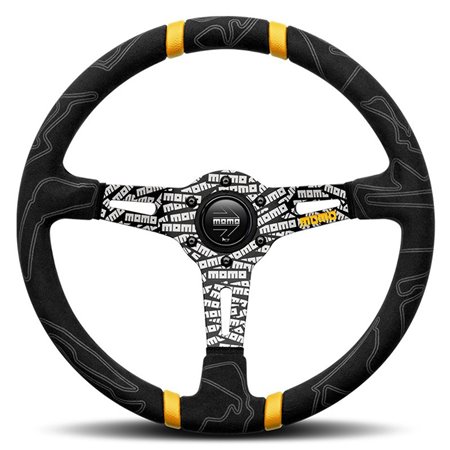 VOLANTE MOMO ULTRA 350 MM MICROFIBRA NEGRO