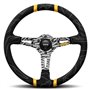 VOLANTE MOMO ULTRA 350 MM MICROFIBRA NEGRO