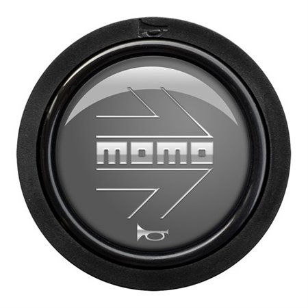 PACK 10 PULSADOR MOMO ARROW LOGO BRILLANTE ANTRACITA CROMADO 2CC R