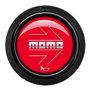PACK 10 PULSADOR MOMO ARROW LOGO BRILLANTE ROJO CROMADO 2CC F