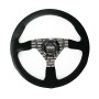 VOLANTE PLANO MOD. CLASSIC PIEL VUELTA BRAZOS NEGROS SERIGRAFIADOS OCC MOTORSPORT