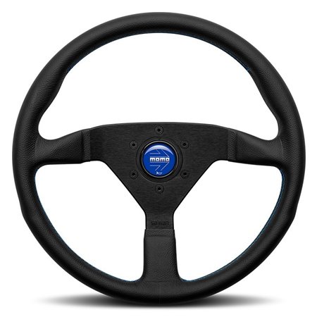 VOLANTE MOMO MONTECARLO 350 MM NEGRO/AZUL