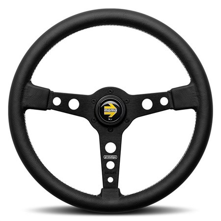VOLANTE MOMO PROTOTIPO 370 MM RADIO NEGRO