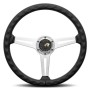 VOLANTE MOMO RETRO 360 CUERO NEGRO