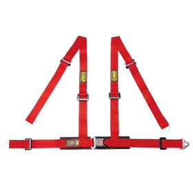 ARNES OMP ROAD 4 PUNTOS 2" SUJECCION MOSQUETON ECE 16-08 ROJO