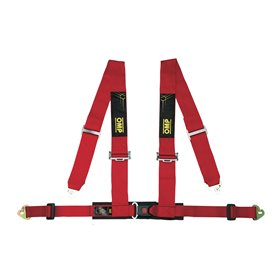 ARNES OMP OFFROAD 4 PUNTOS 3+2" SUJECCION MOSQUETON ECE 16-08 ROJO