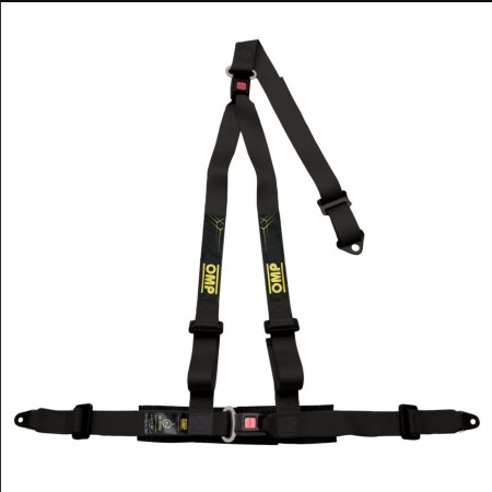 ARNES OMP STRADA 3 PUNTOS 2" SUJECCION TORNILLO ECE 16-08 NEGRO