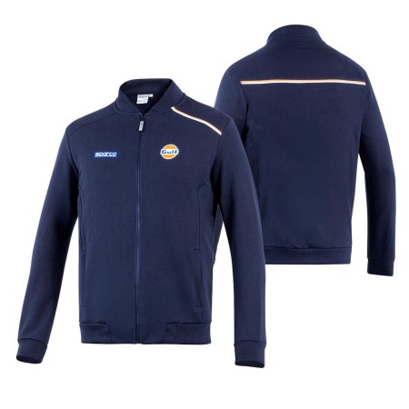 SUDADERA GULF CON CREMALLERA COMPLETA BM XL