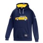 SUDADERA CON CAPUCHA SPARCO AZUL LANCIA HF DELTA AMARILLO  TALLA XL
